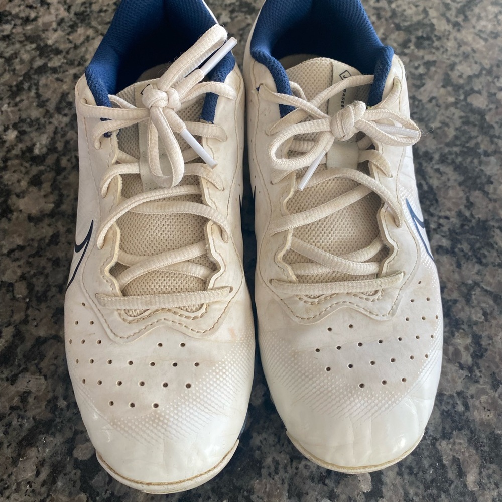 Nike White and Navy Sneakers